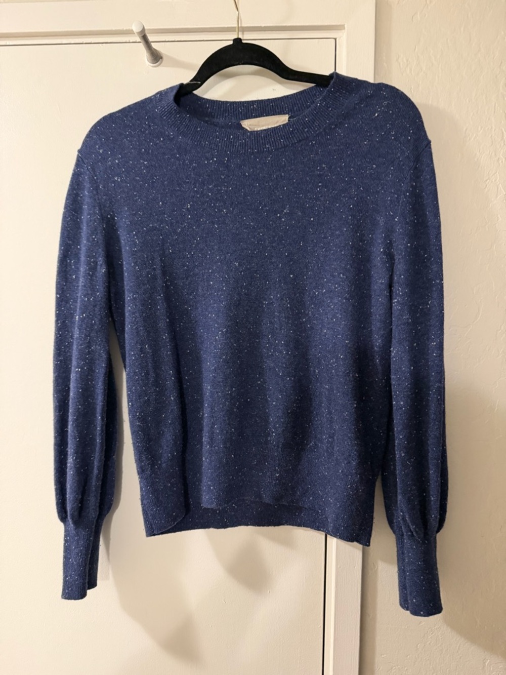Everlane Navy Speckle Crewneck Sweater